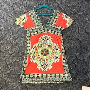 Kimono coral dress. NWOT.